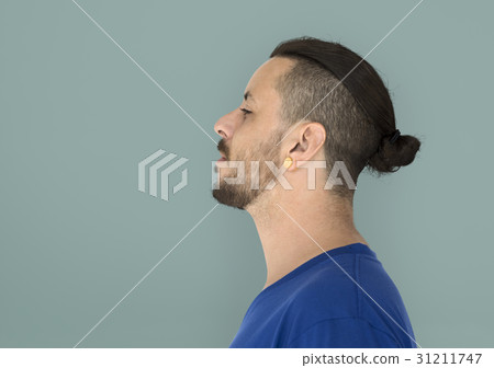 Man with cool hairstyles is in a studio shoot Man with cool hairstyles is in a studio shoot 31211747