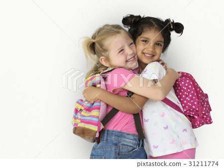 Little Girl Children Smiling Happiness Friendship 31211774