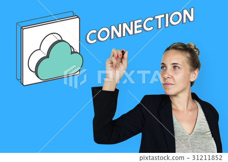 Data computing cloud icon graphic 31211852