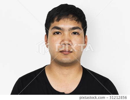 Asian man casual studio portrait Asian man casual studio portrait 31212856