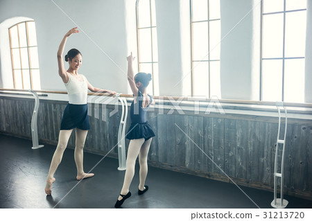 Ballet classroom bar lesson 31213720