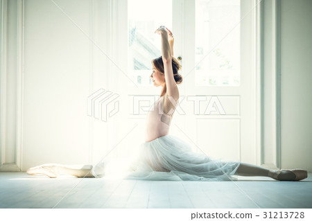 芭蕾舞女演員伸展 31213728
