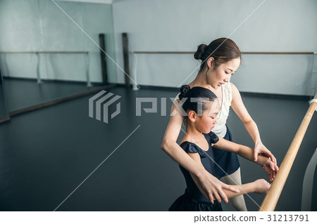 Ballet classroom bar lesson 31213791