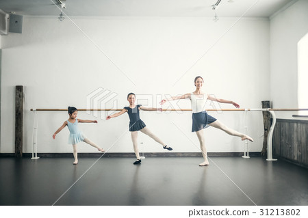Ballet classroom instructor and student 31213802