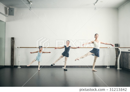 Ballet classroom instructor and student Ballet classroom instructor and student 31213842