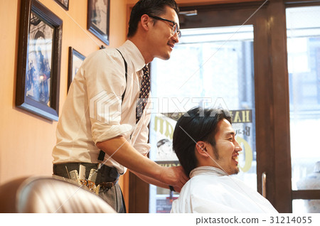 美髮剪切準備男性顧客 31214055