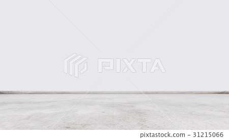 White marble stone floor with white wall, interior 31215066