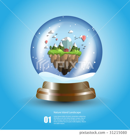 floating green island adventure and tourism  31215080