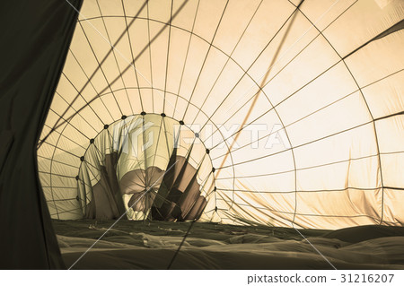 inside of hot air balloon inside of hot air balloon 31216207