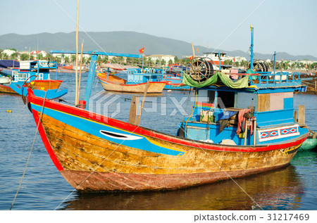 Fishing boats in marina at Nha Trang, Vietnam Fishing boats in marina at Nha Trang, Vietnam 31217469