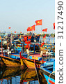 Fishing boats in marina at Nha Trang, Vietnam 31217490