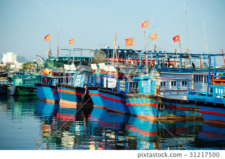 Fishing boats in marina at Nha Trang, Vietnam Fishing boats in marina at Nha Trang, Vietnam 31217500