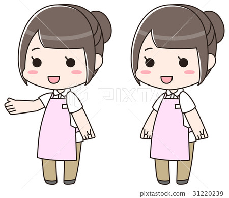 Doctor nurse nurse white coat smile whole body 31220239