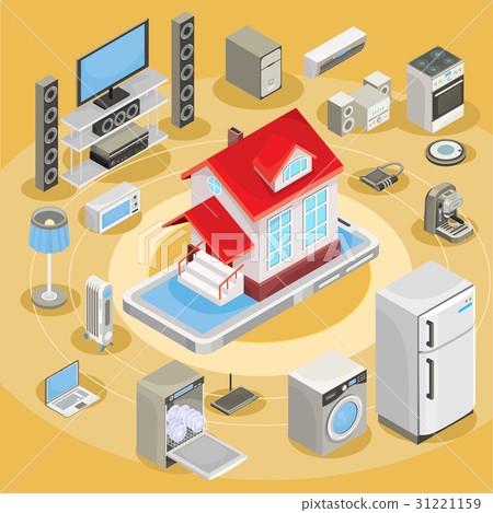 isometric abstract illustration smart home isometric abstract illustration smart home 31221159