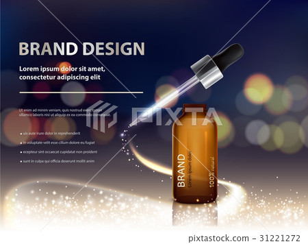 Dark bokeh background with nutrient moisturizing 31221272