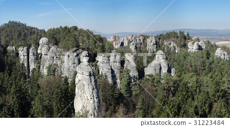 Panorama of the rock town in the Bohemian Paradise 31223484
