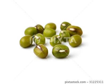 Mung beans isolated on white background Mung beans isolated on white background 31225311