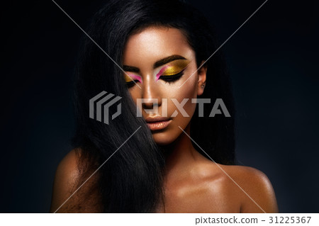 Portrait of a sensual young African woman. 31225367