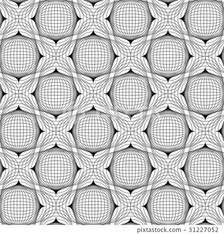 Black and white geometric seamless pattern 31227052