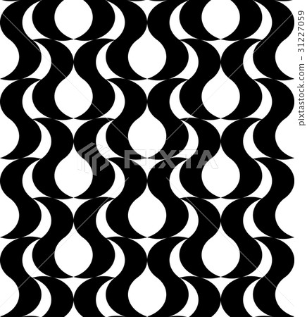 Black and white geometric seamless pattern. 31227059