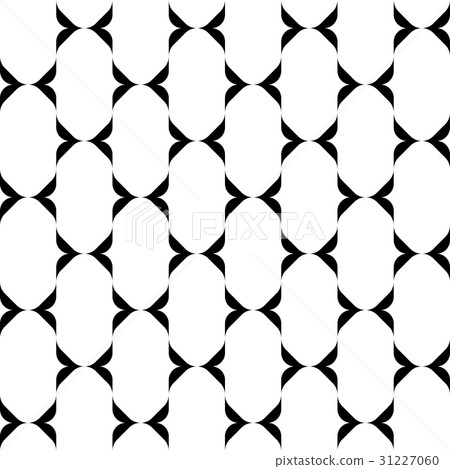 Black and white geometric seamless pattern. 31227060