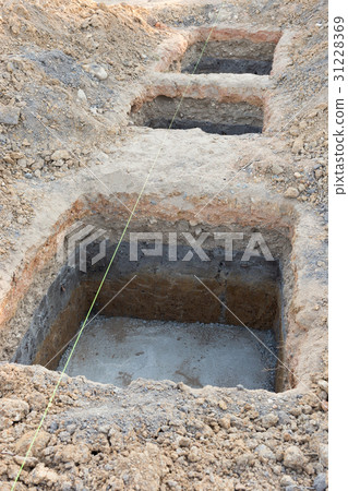 hole of pillar in construction site building hole of pillar in construction site building 31228369