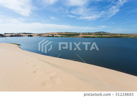 white sand dune desert in Mui Ne, Vietnam 31228683