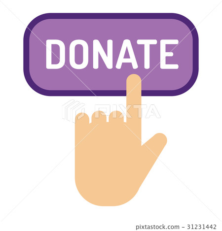 Donate button vector illustration help icon 31231442
