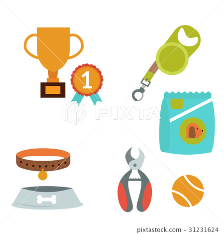 Dachshund dog playing vector illustration elements 31231624