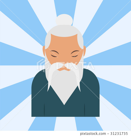 Chinese sensei old man asian elderly portrait Chinese sensei old man asian elderly portrait 31231735