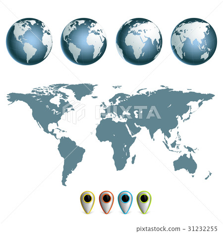 Map of earth planet Map of earth planet 31232255