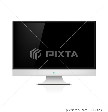 Black monitor with stand. 31232386
