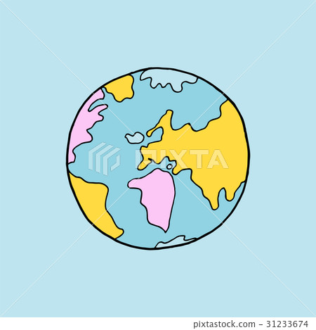 Hand drawn earth 31233674
