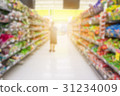 abstract blur in supermarket in shopping mall 31234009