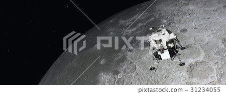 Lunar Module near the moon Lunar Module near the moon 31234055