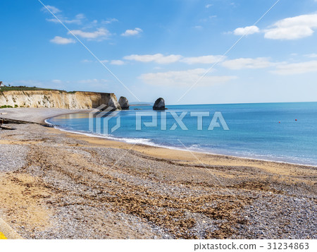 Isle of Wight coast Alum Bay next to the Needles Isle of Wight coast Alum Bay next to the Needles 31234863