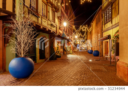 French city Colmar on Christmas Eve. French city Colmar on Christmas Eve. 31234944