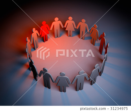 Circle of people 31234975