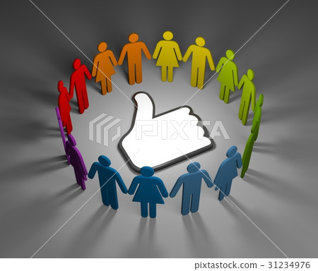 Social network concept. 3d illustration 31234976