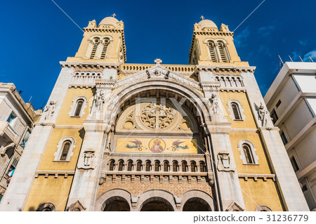 The catholic Cathedral in Tunisia, Tunis. 31236779