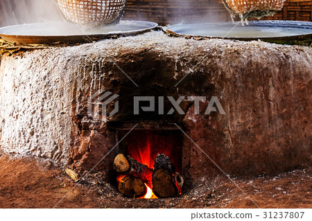 Big stove wood for salt 31237807
