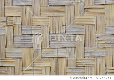 Beautiful lines and pattern of woven bamboo textur 31238734