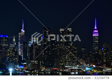 紐約/曼哈頓全景夜視圖 31238778