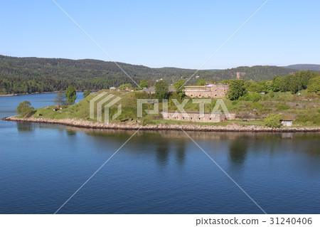 Castle floating in Oslo Bay Norway Scandinavia 31240406