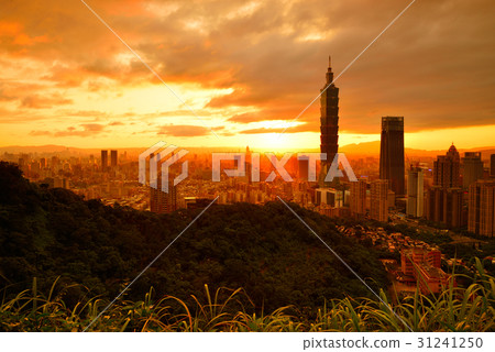 101 台北101 台北1o1 摩天大樓 夕陽 日落 象山 辦公大樓 商業大樓 旅遊勝地 台灣 101 台北101 台北1o1 摩天大樓 夕陽 日落 象山 辦公大樓 商業大樓 旅遊勝地 台灣 31241250