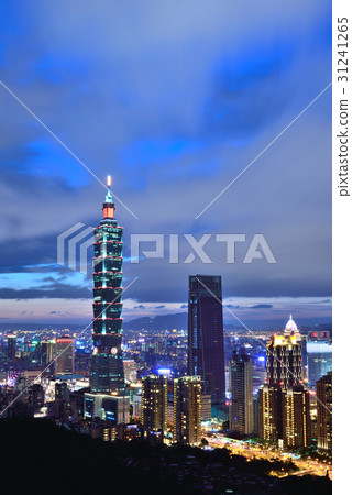 101 台北101 台北1o1 摩天大樓 夜景 夜空 象山  辦公大樓 商業大樓 旅遊勝地 台灣 31241265