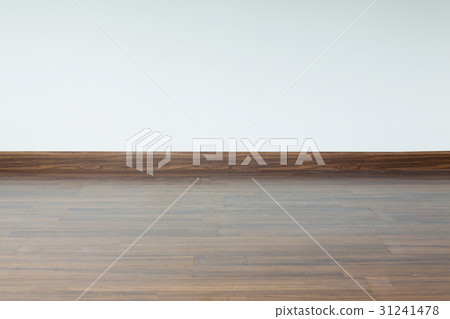empty room interior, white mortar wall background 31241478