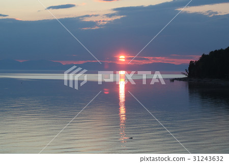 The great lake Baikal at sunset, Russia The great lake Baikal at sunset, Russia 31243632