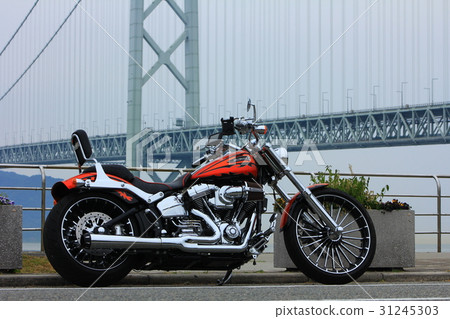 明石海峽大橋和哈雷 31245303