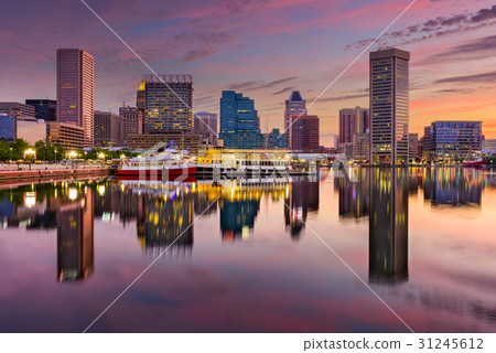 Baltimore Inner Harbor Skyline Baltimore Inner Harbor Skyline 31245612